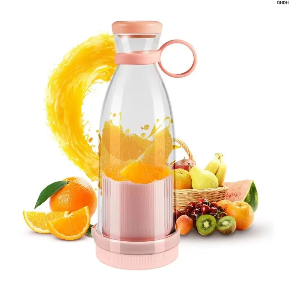 1Pc 420Ml Personal Size Blender, Portable Blender, Battery Operated USB Blender, Smoothies Blender Bottle Portable Juicer